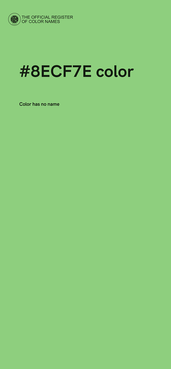 #8ECF7E color image