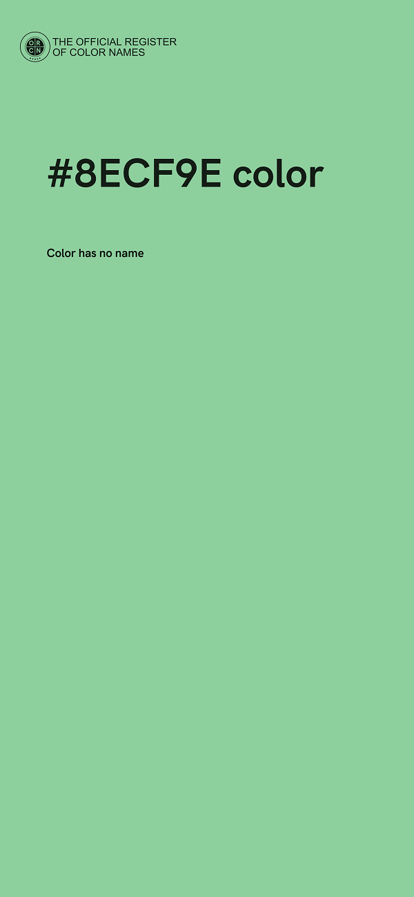 #8ECF9E color image