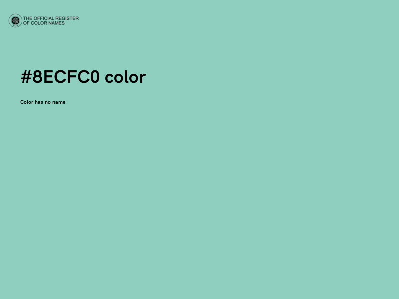 #8ECFC0 color image