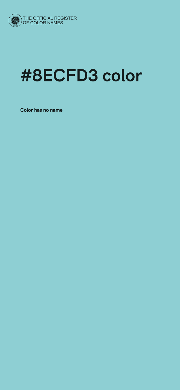 #8ECFD3 color image