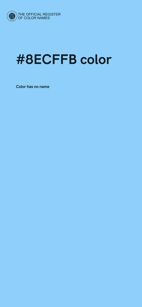 #8ECFFB color image