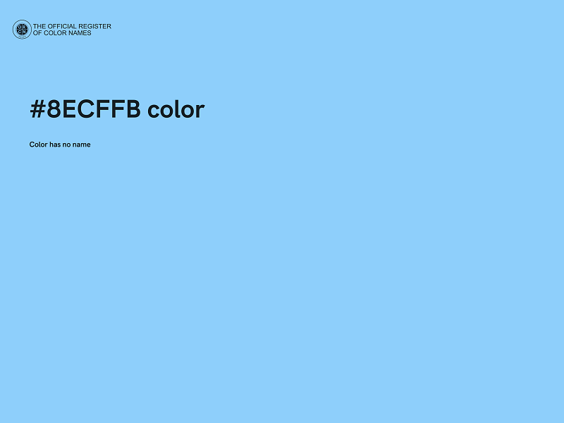 #8ECFFB color image