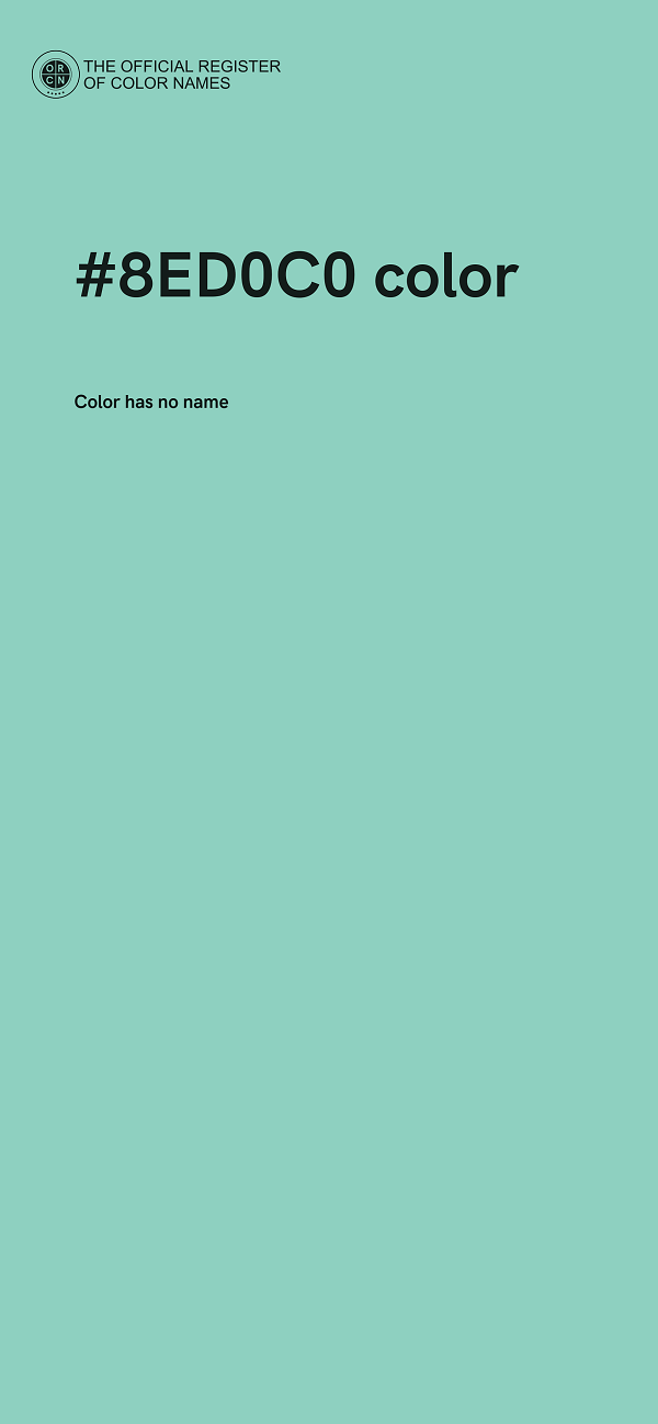 #8ED0C0 color image