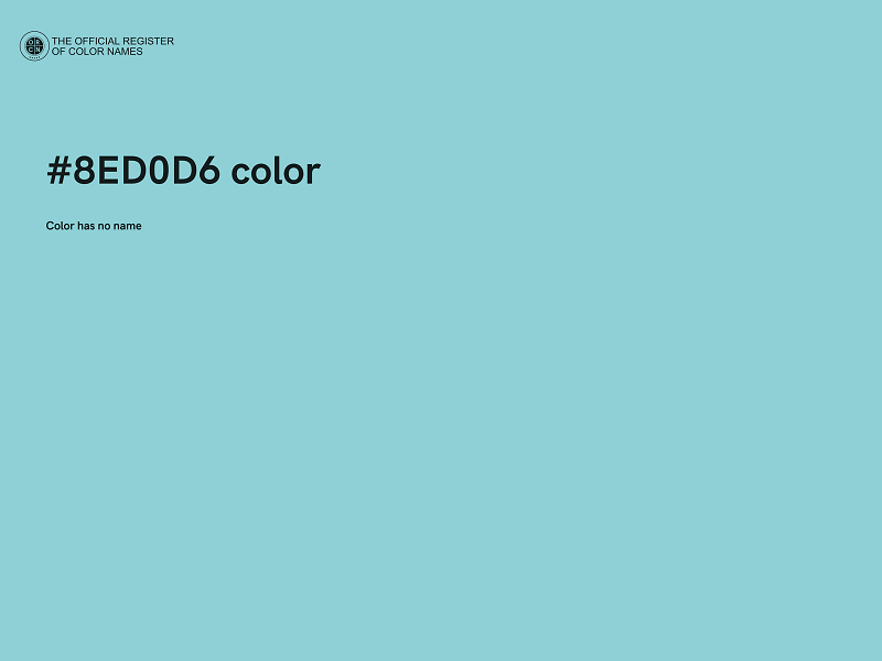 #8ED0D6 color image