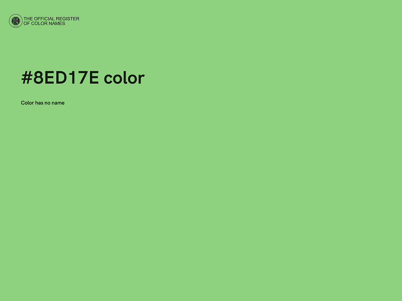 #8ED17E color image