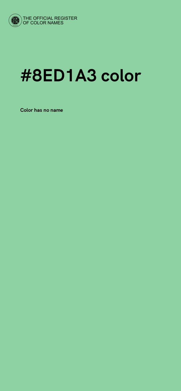 #8ED1A3 color image