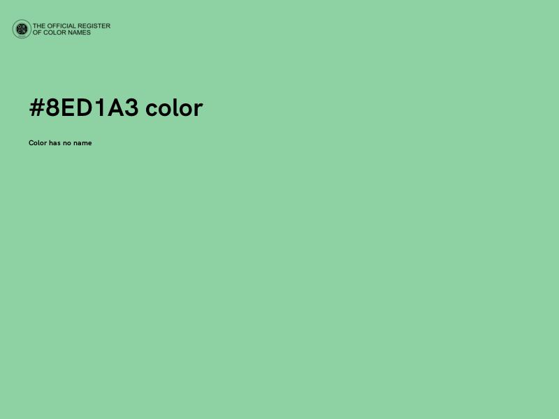 #8ED1A3 color image