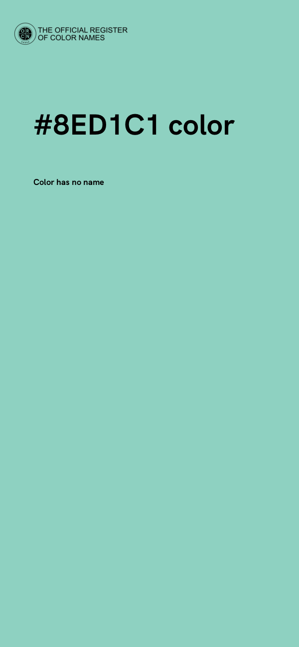 #8ED1C1 color image