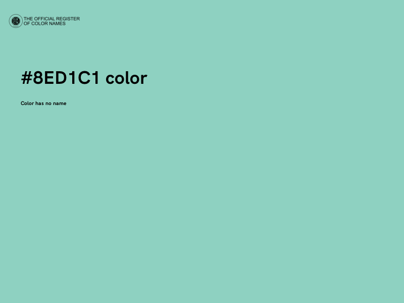 #8ED1C1 color image