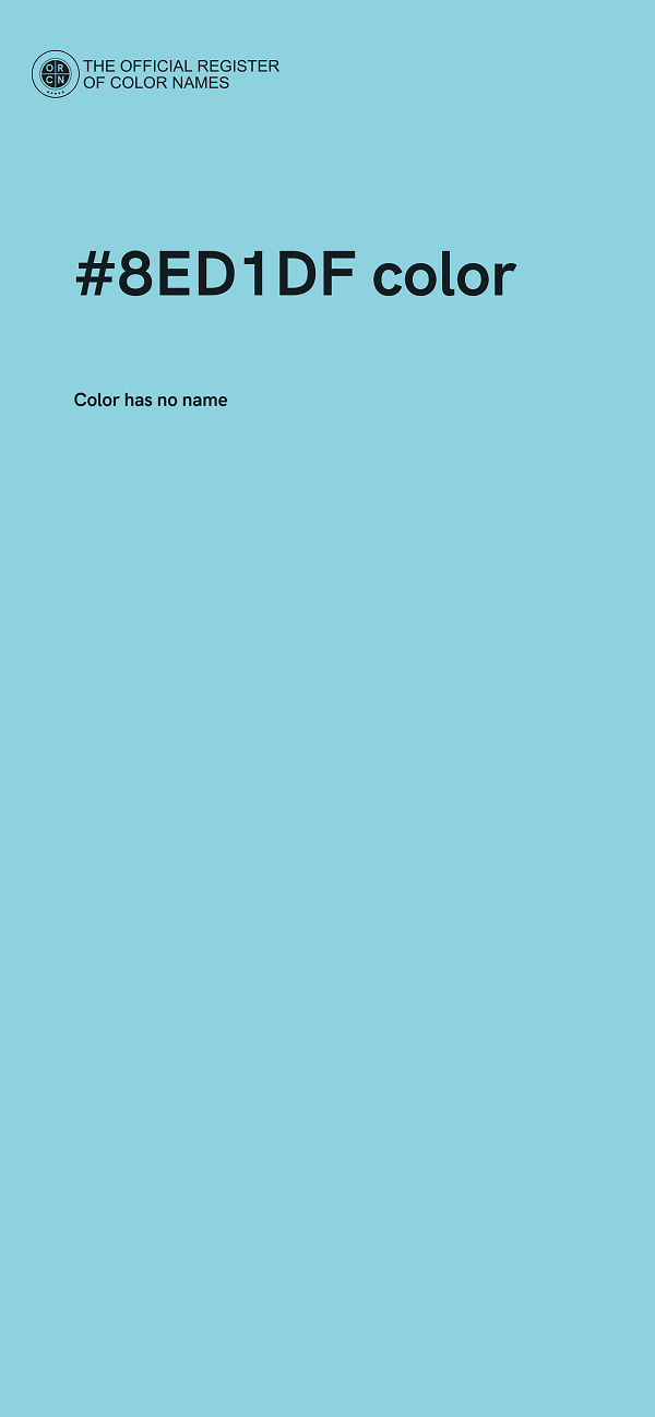 #8ED1DF color image