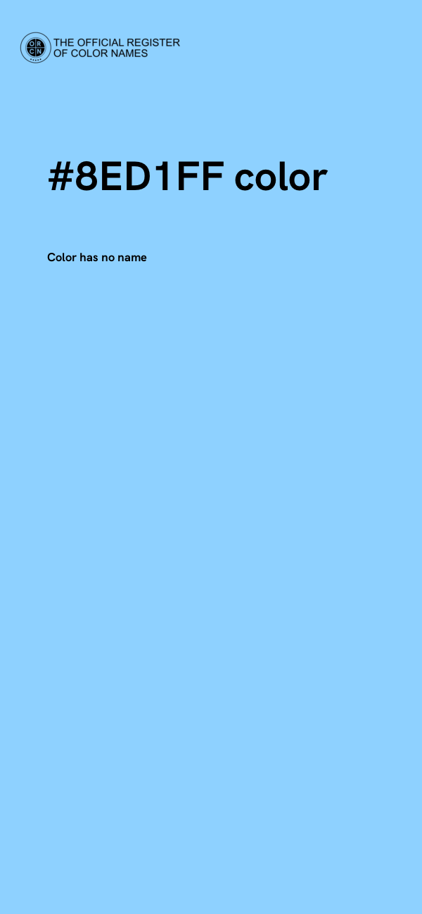 #8ED1FF color image