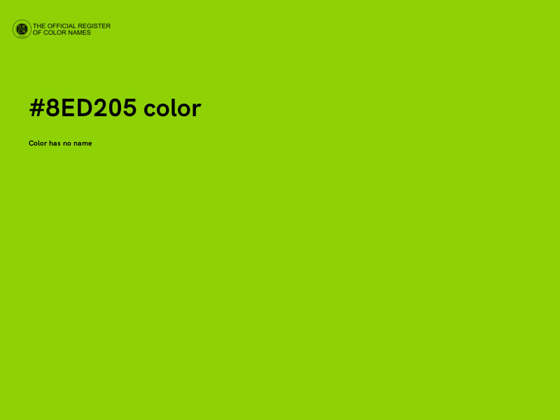 #8ED205 color image