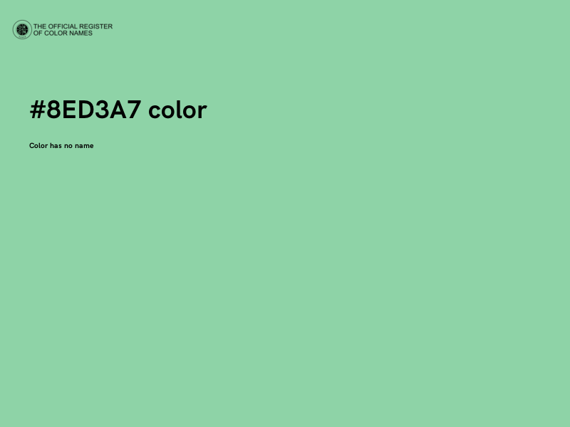#8ED3A7 color image