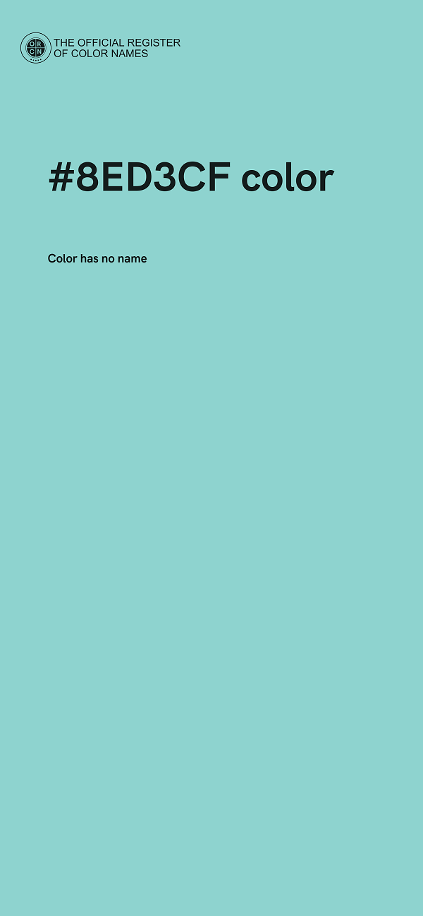 #8ED3CF color image