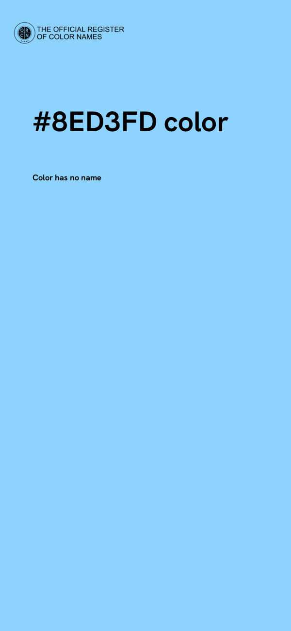 #8ED3FD color image