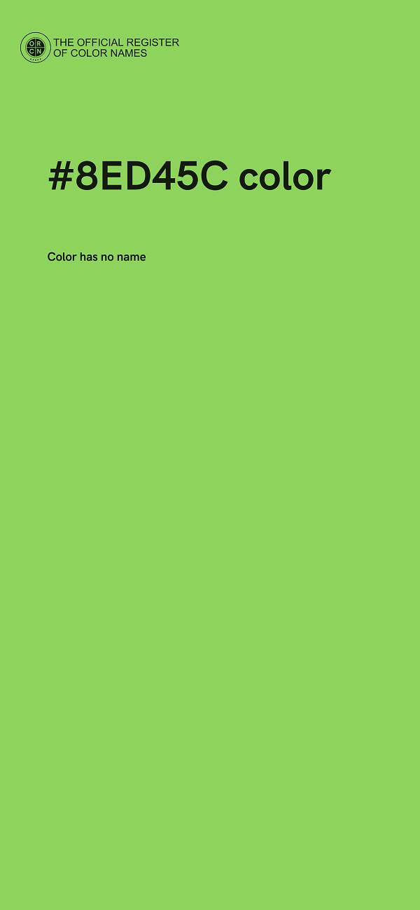 #8ED45C color image