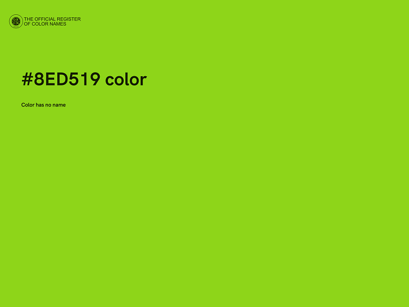 #8ED519 color image