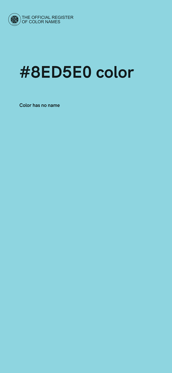 #8ED5E0 color image