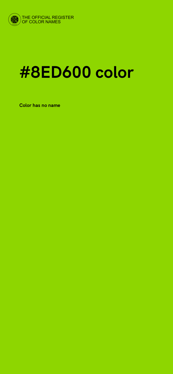 #8ED600 color image