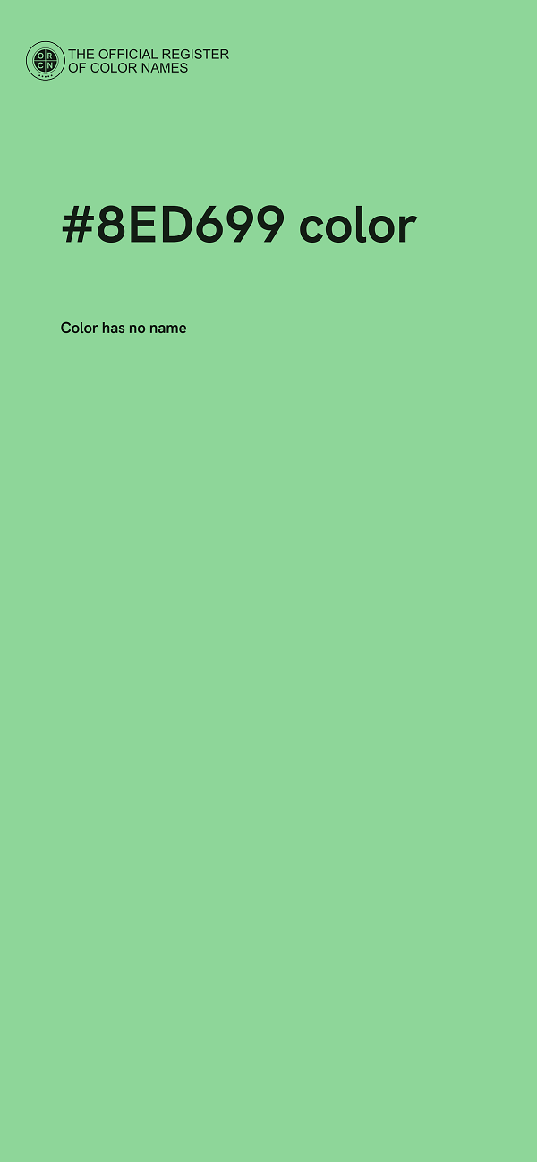 #8ED699 color image