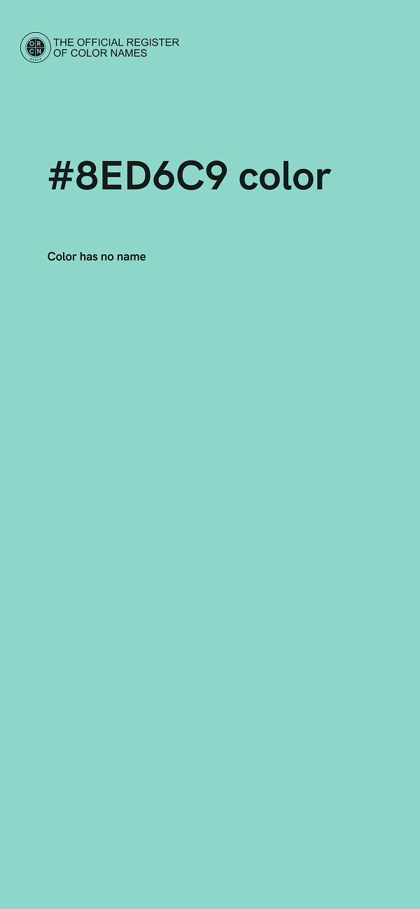 #8ED6C9 color image