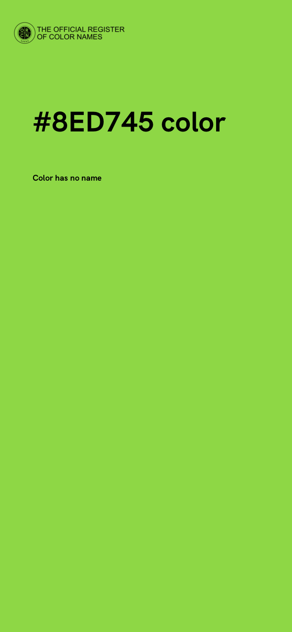 #8ED745 color image