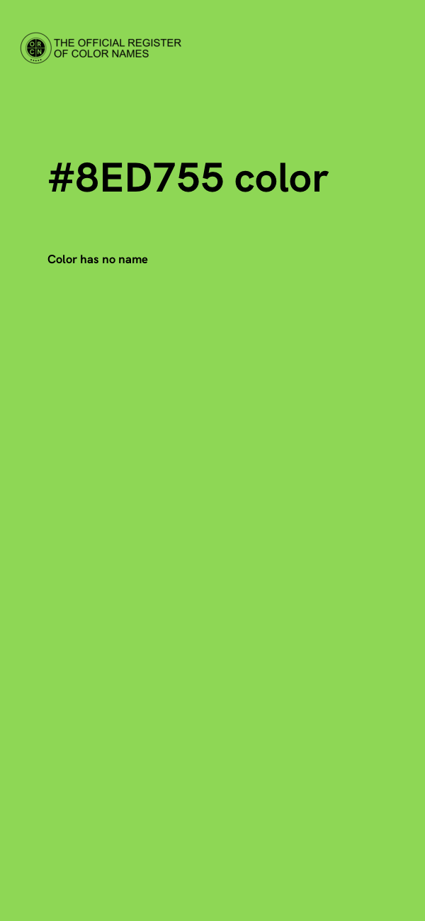 #8ED755 color image