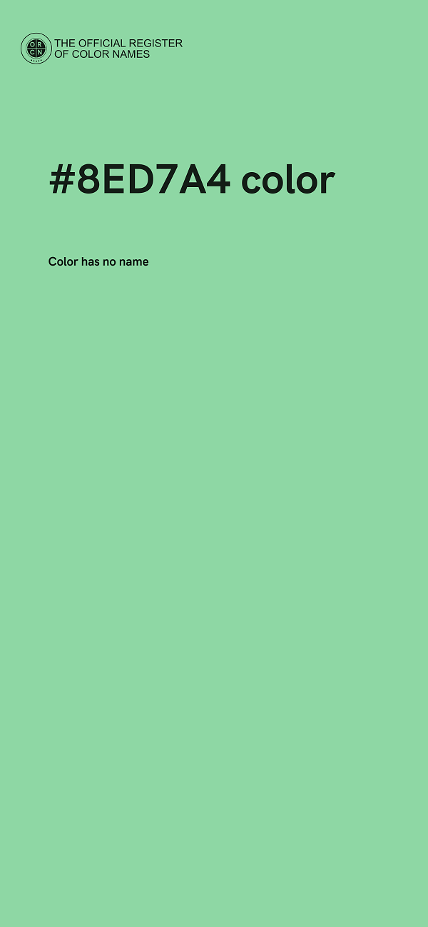#8ED7A4 color image