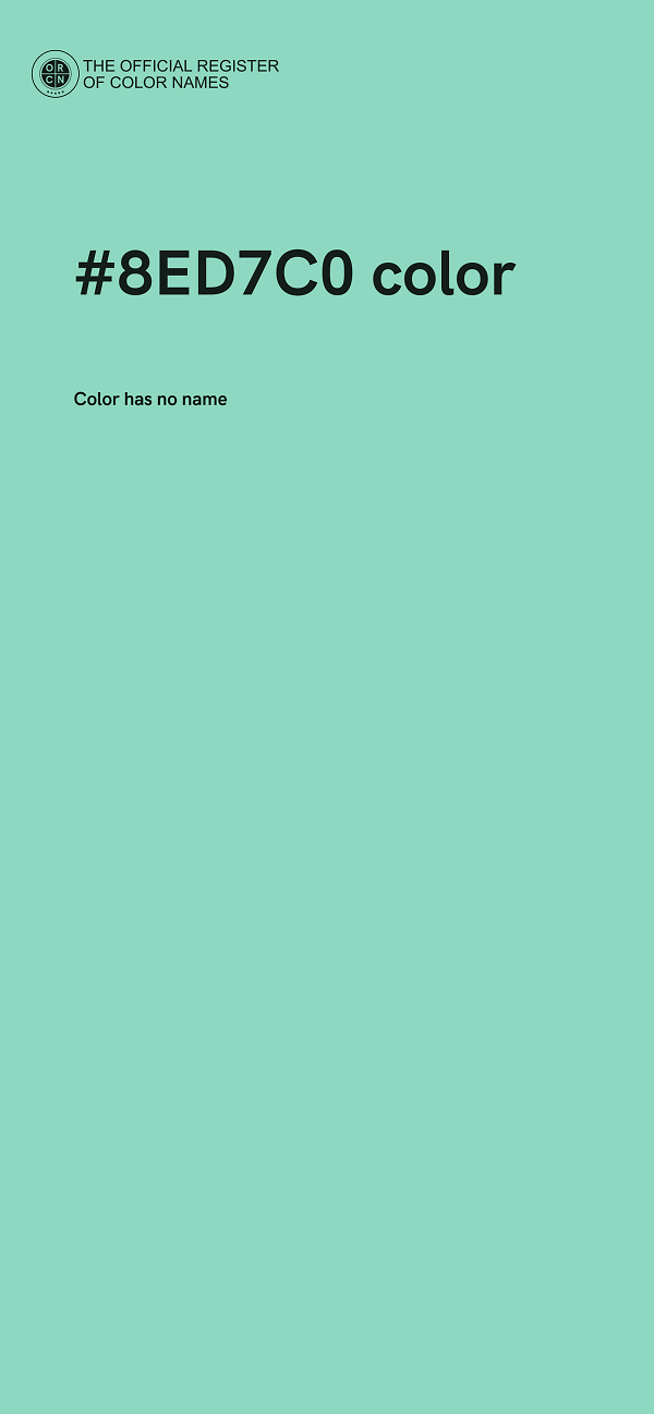 #8ED7C0 color image