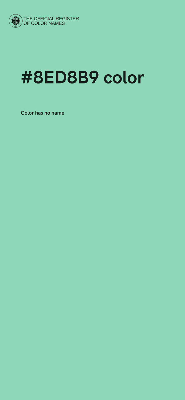 #8ED8B9 color image
