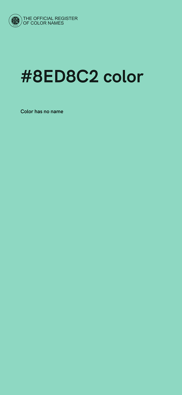 #8ED8C2 color image