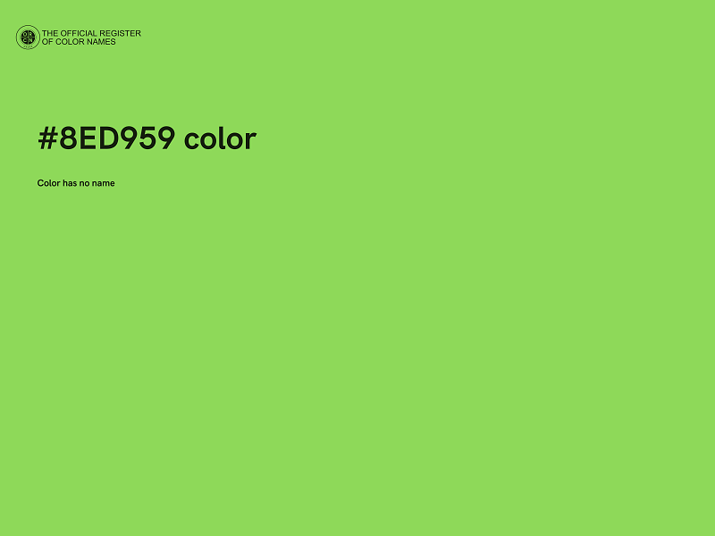 #8ED959 color image