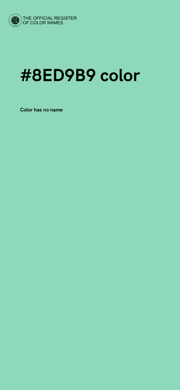 #8ED9B9 color image