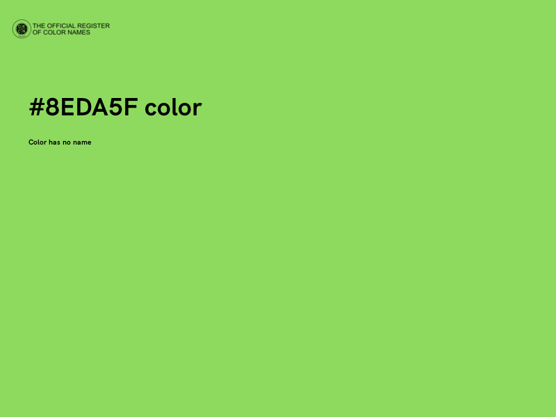 #8EDA5F color image