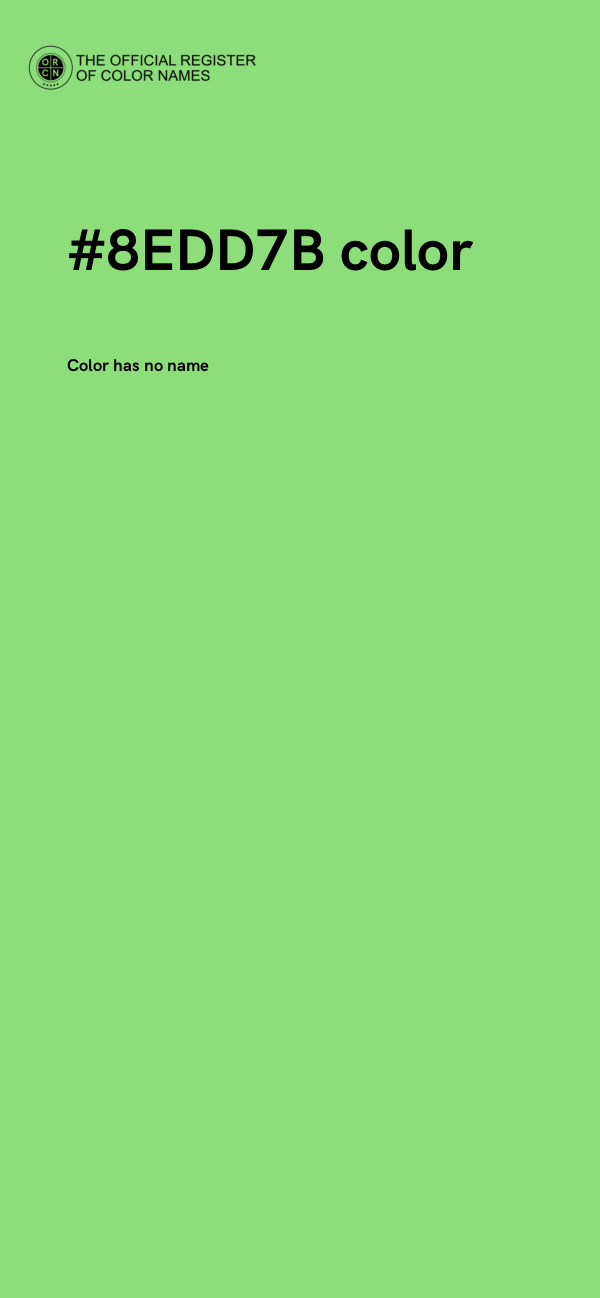 #8EDD7B color image