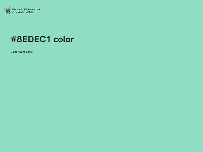 #8EDEC1 color image