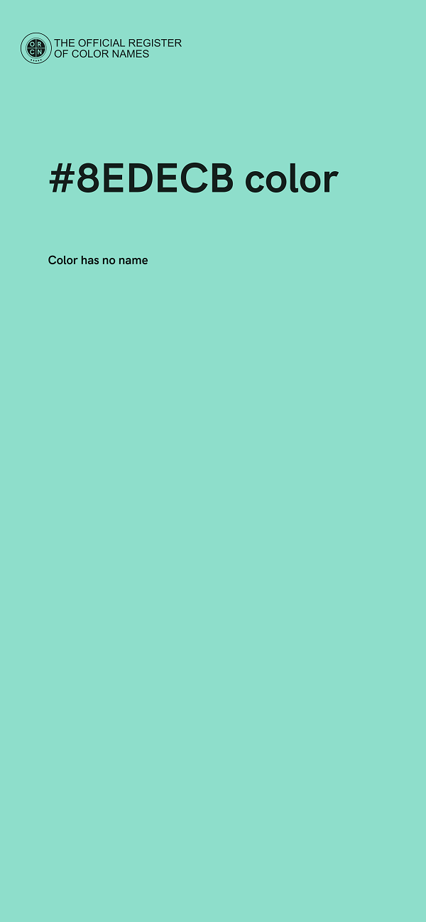 #8EDECB color image
