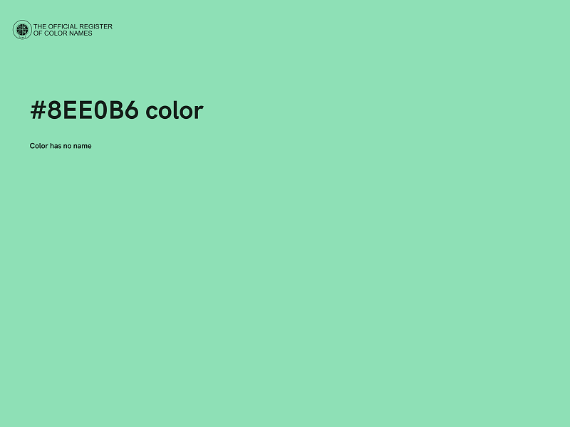 #8EE0B6 color image