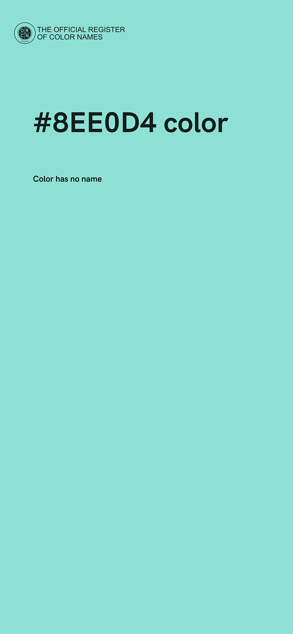 #8EE0D4 color image