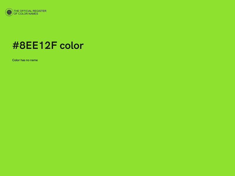 #8EE12F color image