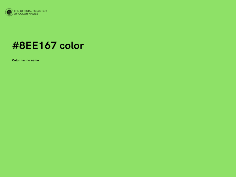 #8EE167 color image