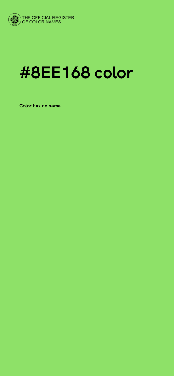 #8EE168 color image