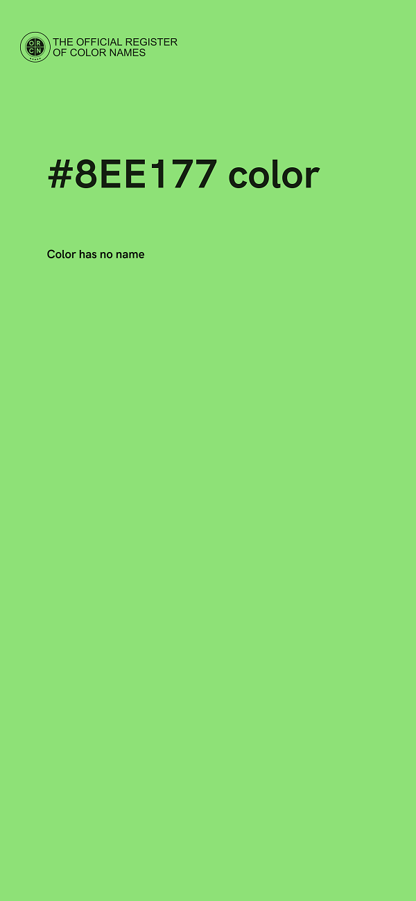 #8EE177 color image