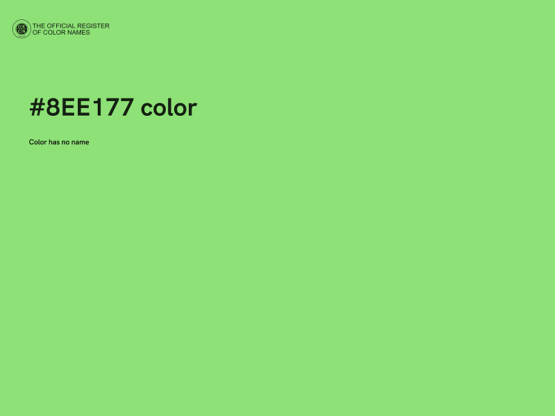 #8EE177 color image