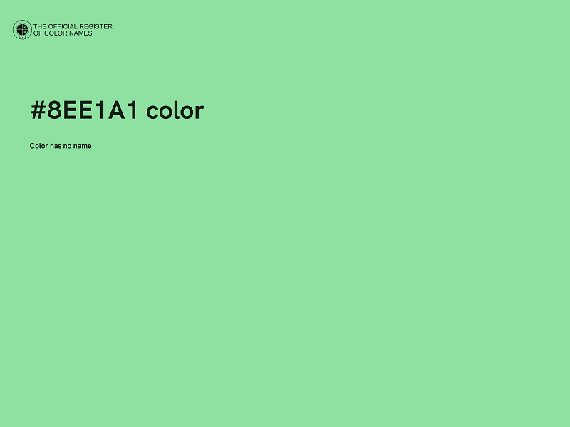 #8EE1A1 color image