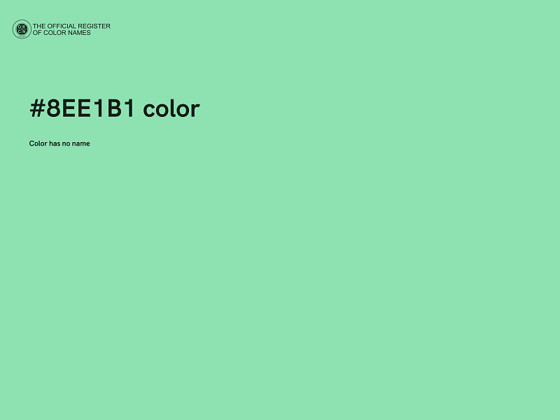 #8EE1B1 color image