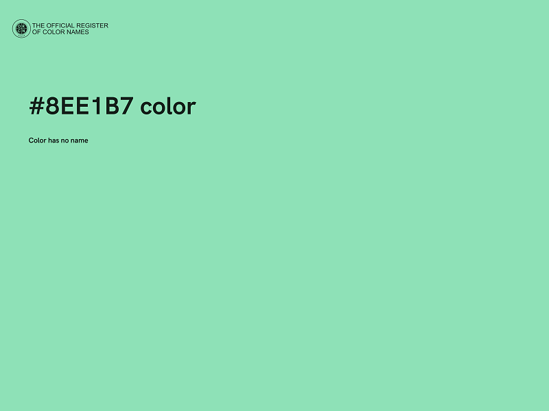 #8EE1B7 color image