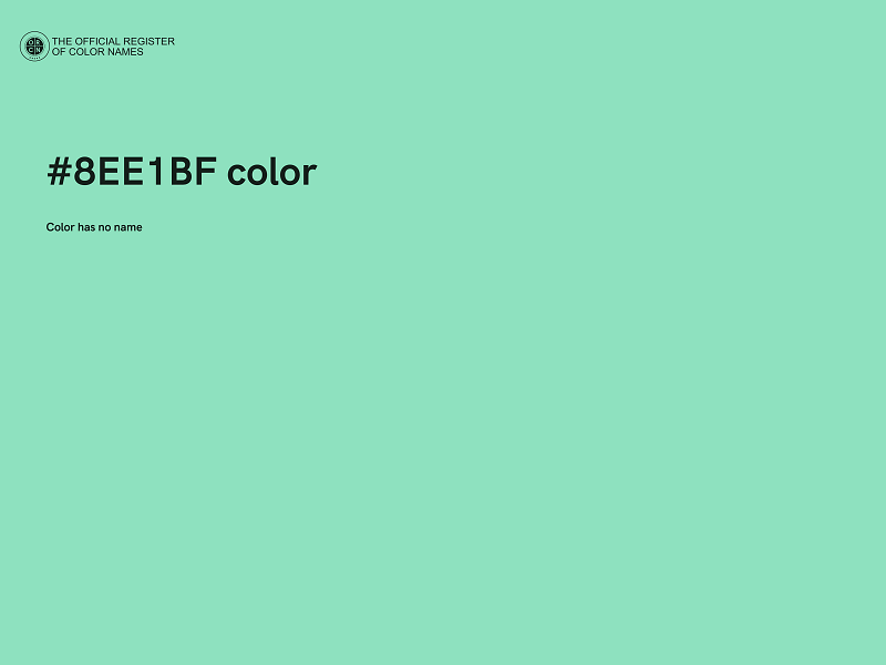 #8EE1BF color image