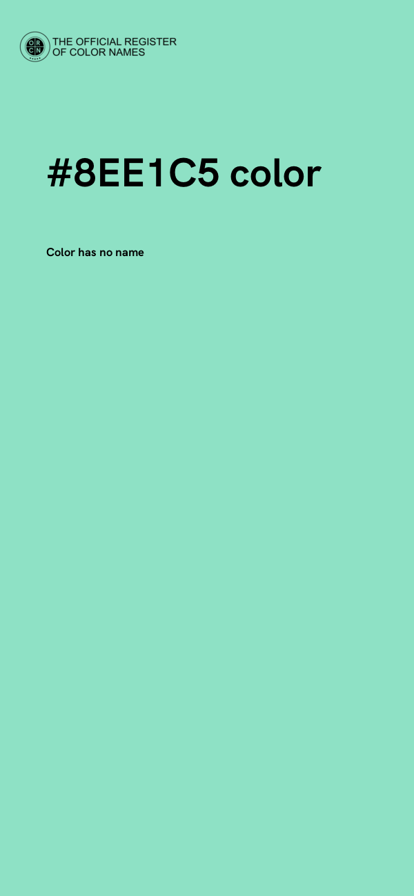 #8EE1C5 color image