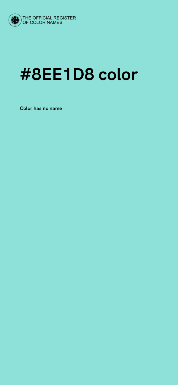 #8EE1D8 color image